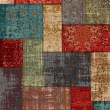 Ethnic Style Home Living Room Patchwork Pattern Bedroom Carpet