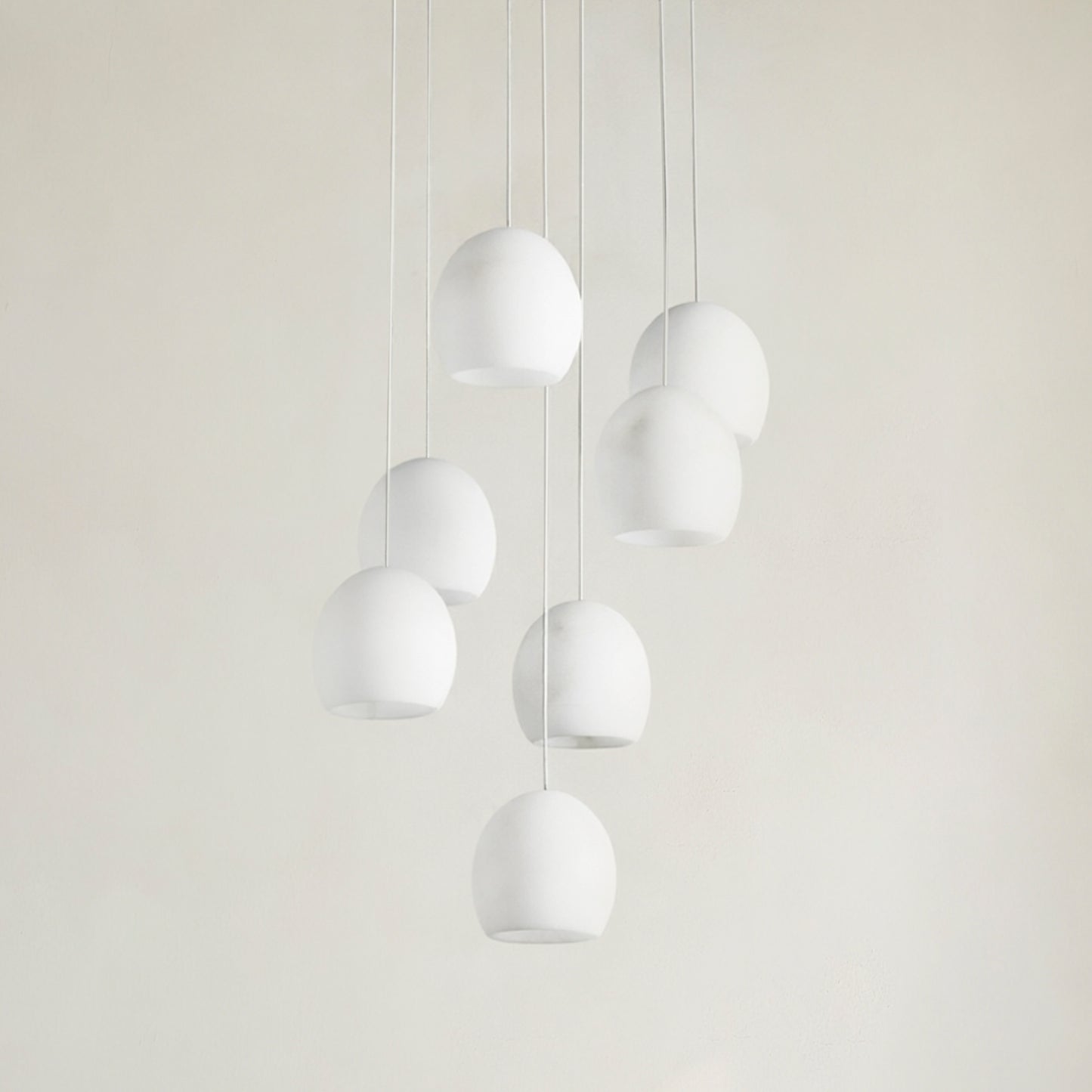 Arica Alabaster Round Chandelier