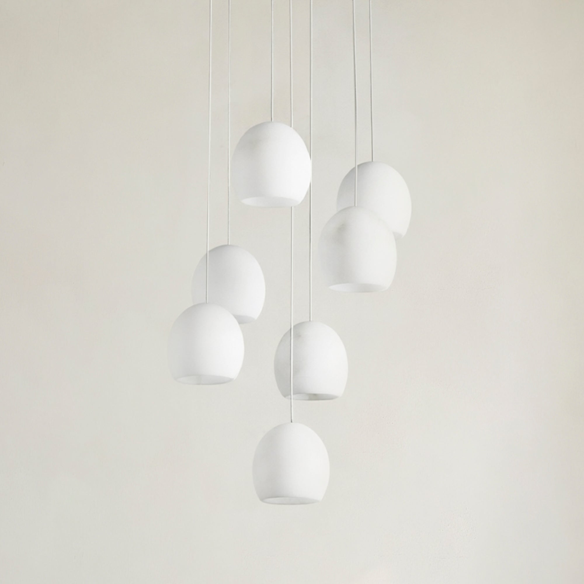 Arica Alabaster Round Chandelier