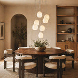 Arica Alabaster Round Chandelier