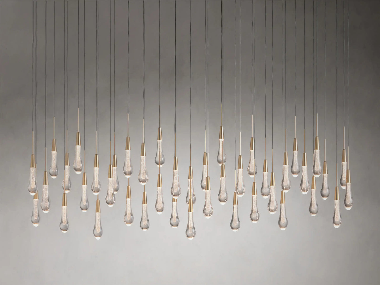 Soltaire Glass Linear Chandelier