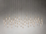 Soltaire Glass Linear Chandelier