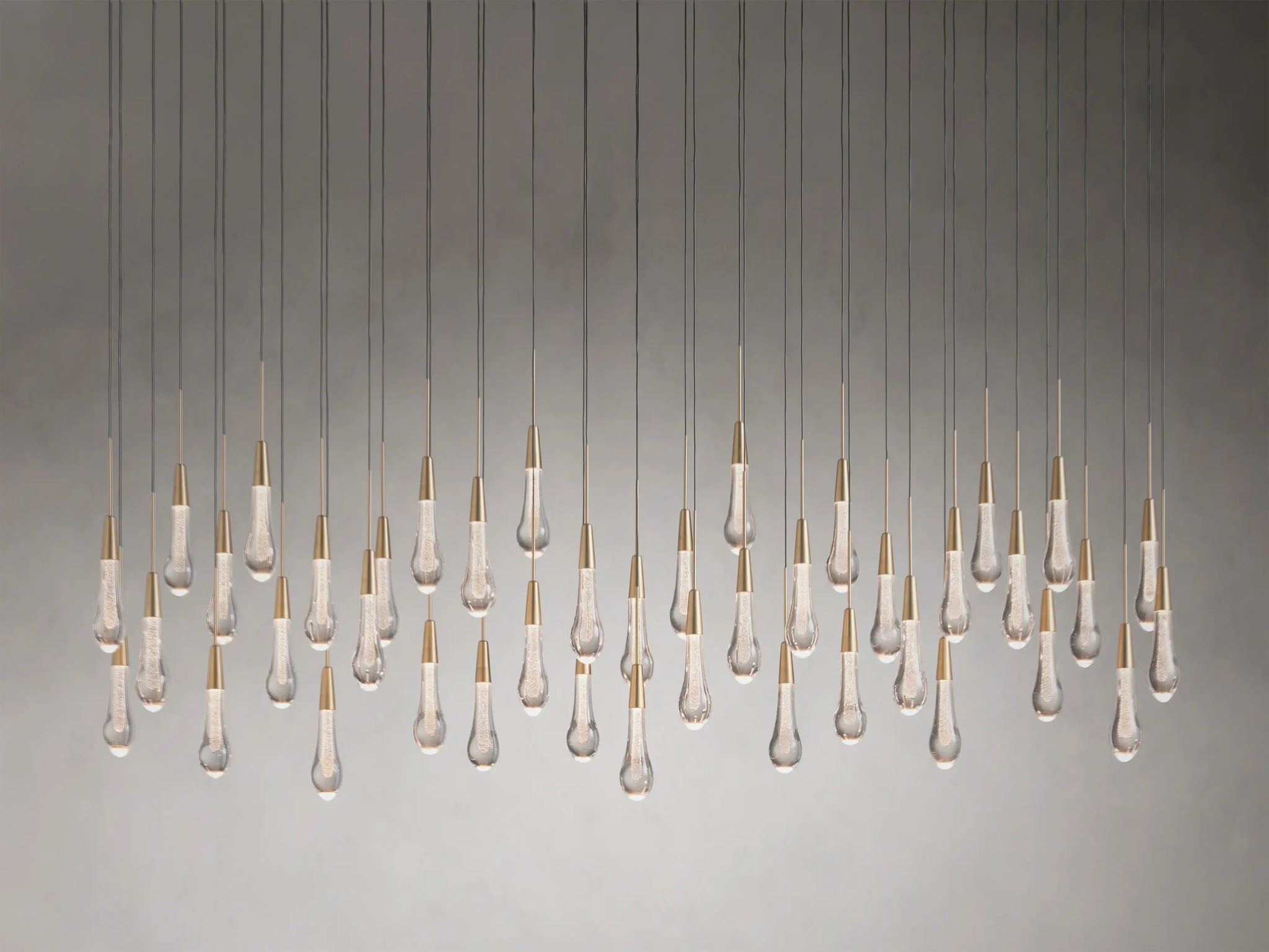 Soltaire Glass Linear Chandelier