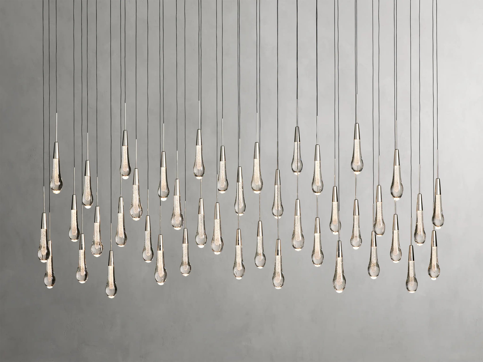 Soltaire Glass Linear Chandelier