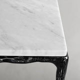 Hand Forged Metal Rectangle Marble Console Table 60" 72"