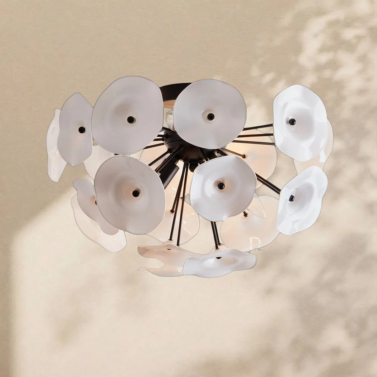 Lily Flushmount in Black