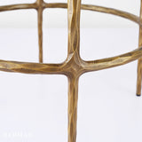 Hand Forged Metal Bar Swivel Counter Stool