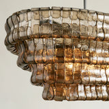 Ghiaccio Oval Chandelier 54"W 65"W
