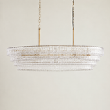 Ghiaccio Oval Chandelier 54"W 65"W