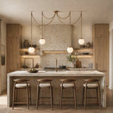 Valen Alabaster 4 Swag Chandelier