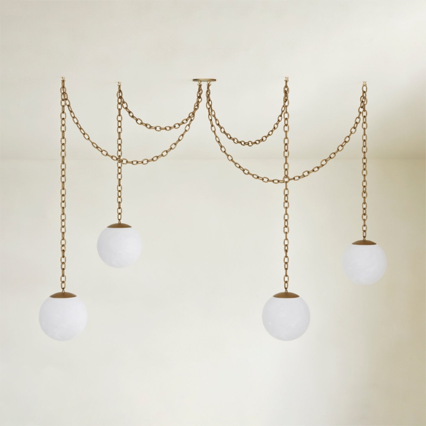 Valen Alabaster 4 Swag Chandelier