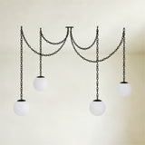 Valen Alabaster 4 Swag Chandelier