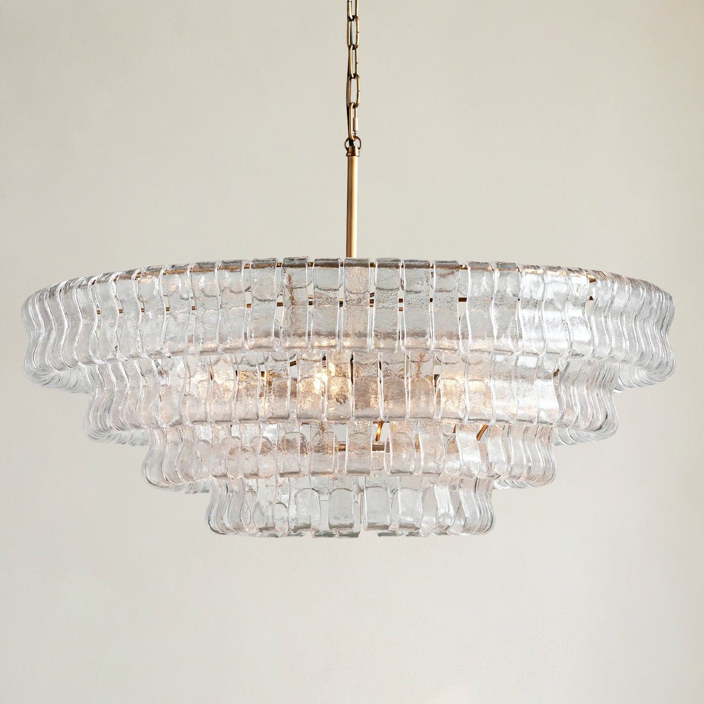Ghiaccio 4-Tier Round Chandelier 36"