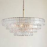 Ghiaccio 4-Tier Round Chandelier 36"
