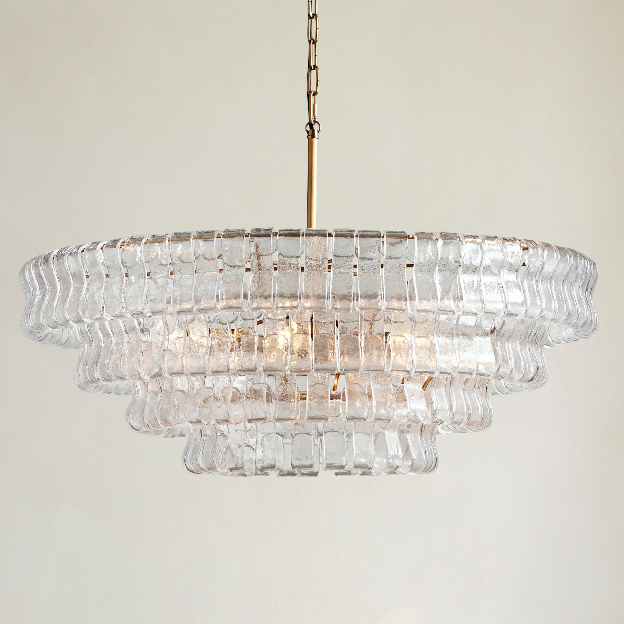 Ghiaccio 4-Tier Round Chandelier 36"