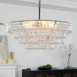 Ghiaccio 4-Tier Round Chandelier 36"