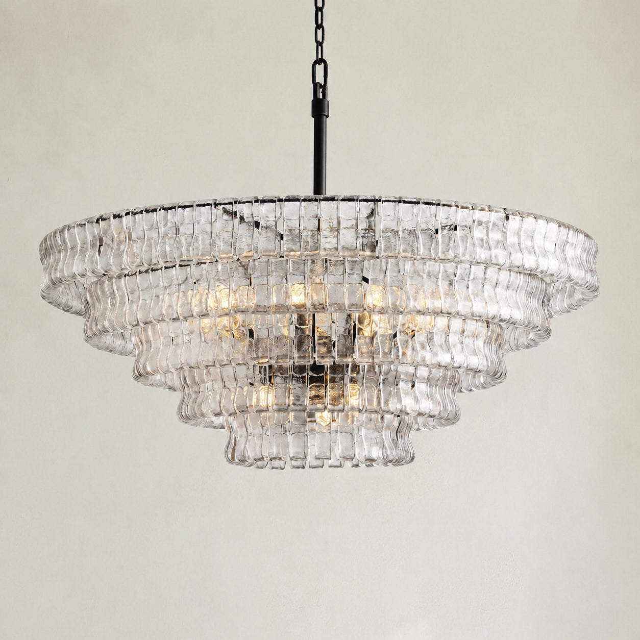 Ghiaccio 5-Tier Round Chandelier 48"