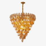 Marcello Amber Round 8-Tier Chandelier