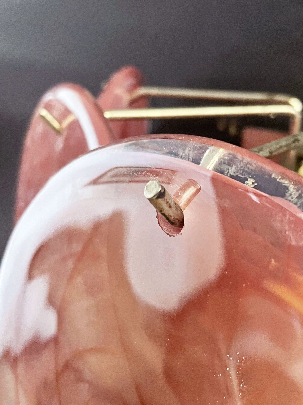 Murano-Style Wall Lamp | 10 Alabaster Pink Disc Glass | Set of 2