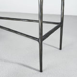 Hand Forged Metal Rectangle Marble Console Table 60" 72"