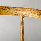 Hand-Forged Metal Curved Chair
