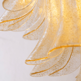 Glass Amber Lily Chandelier