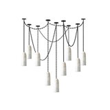 Figure Spanish Chain Alabaster Chandelier