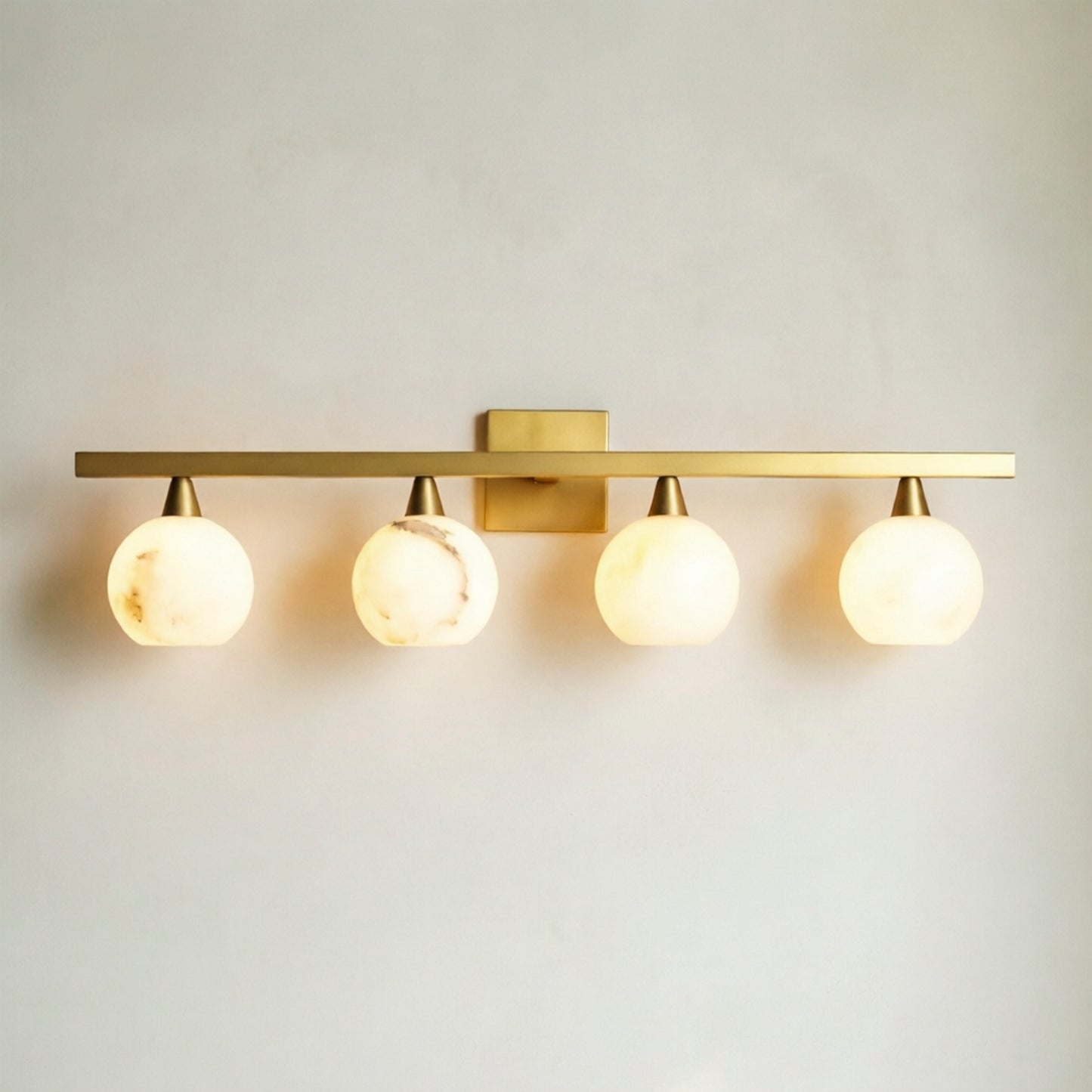 Arica Alabaster 4-Light Sconce