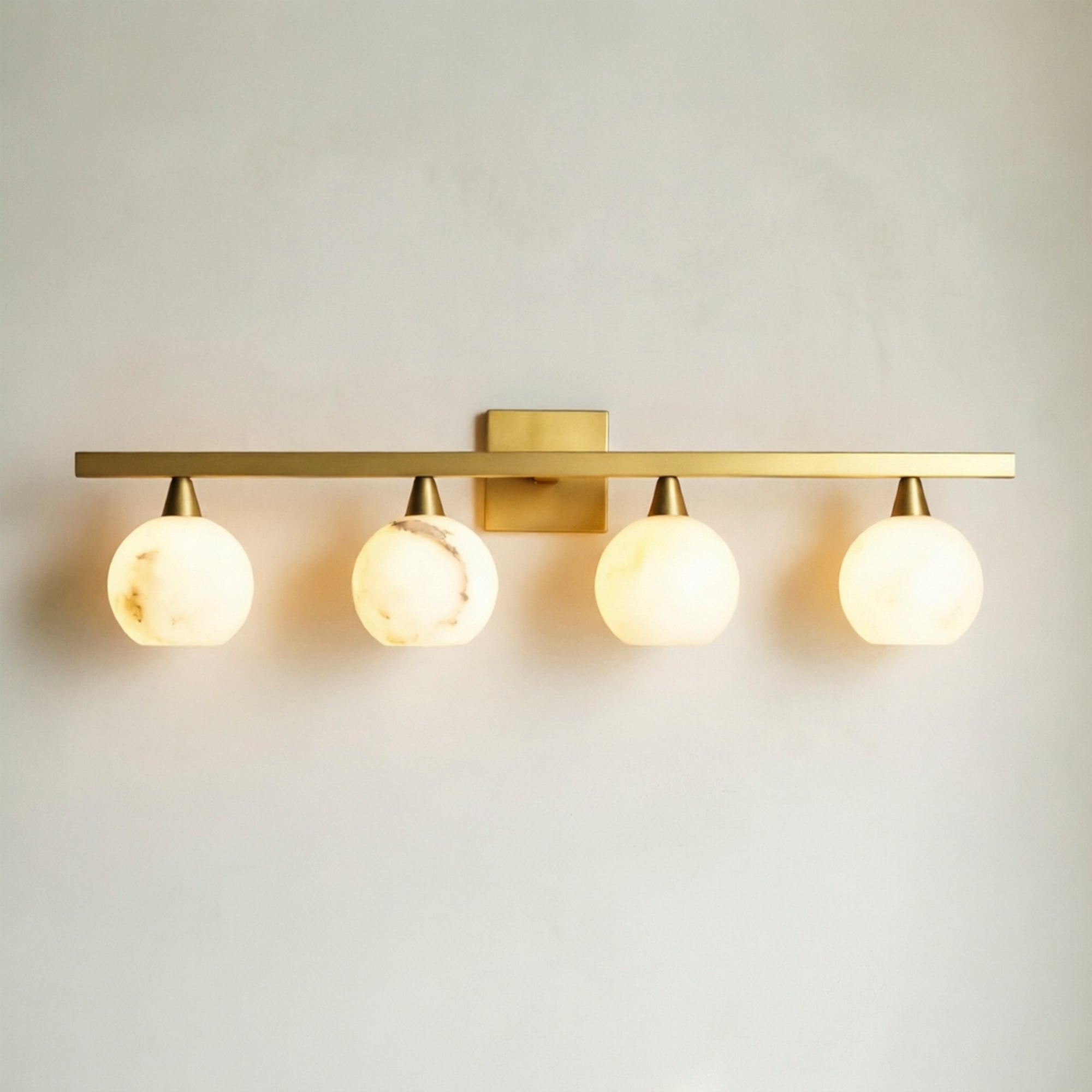 Arica Alabaster 4-Light Sconce