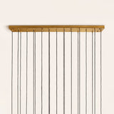 Collena Linear Fluted Glass Chandelier