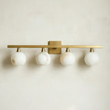 Arica Alabaster 4-Light Sconce