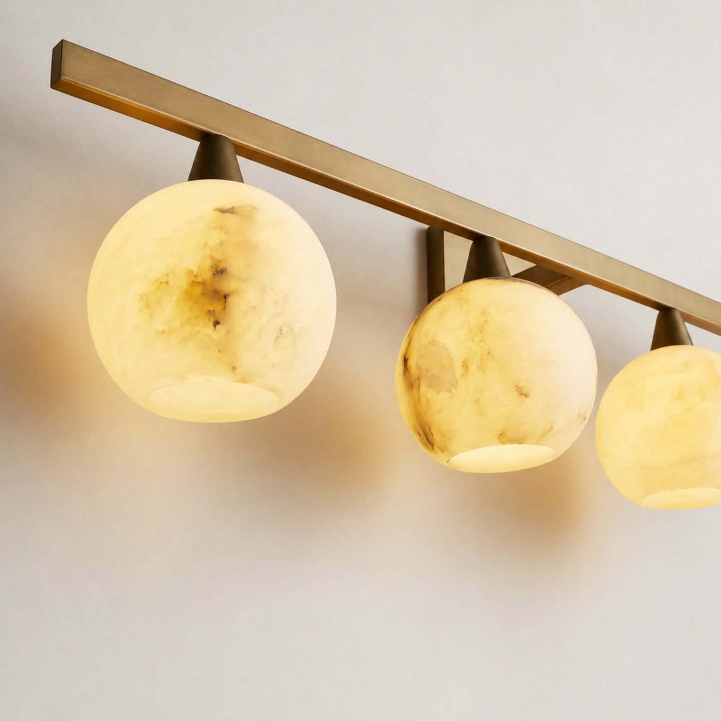 Arica Alabaster 4-Light Sconce