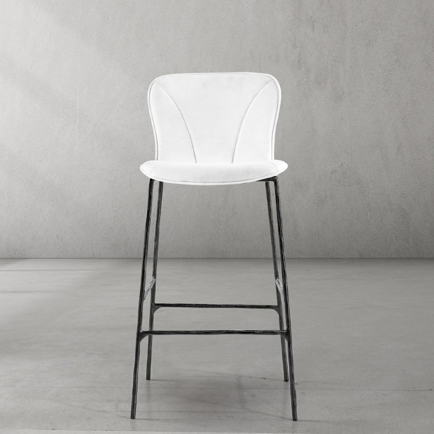 Hand Forged Metal Modern Bar Chair