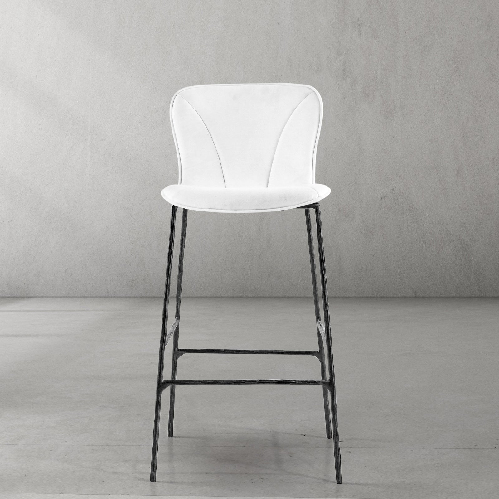 Hand Forged Metal Modern Bar Chair