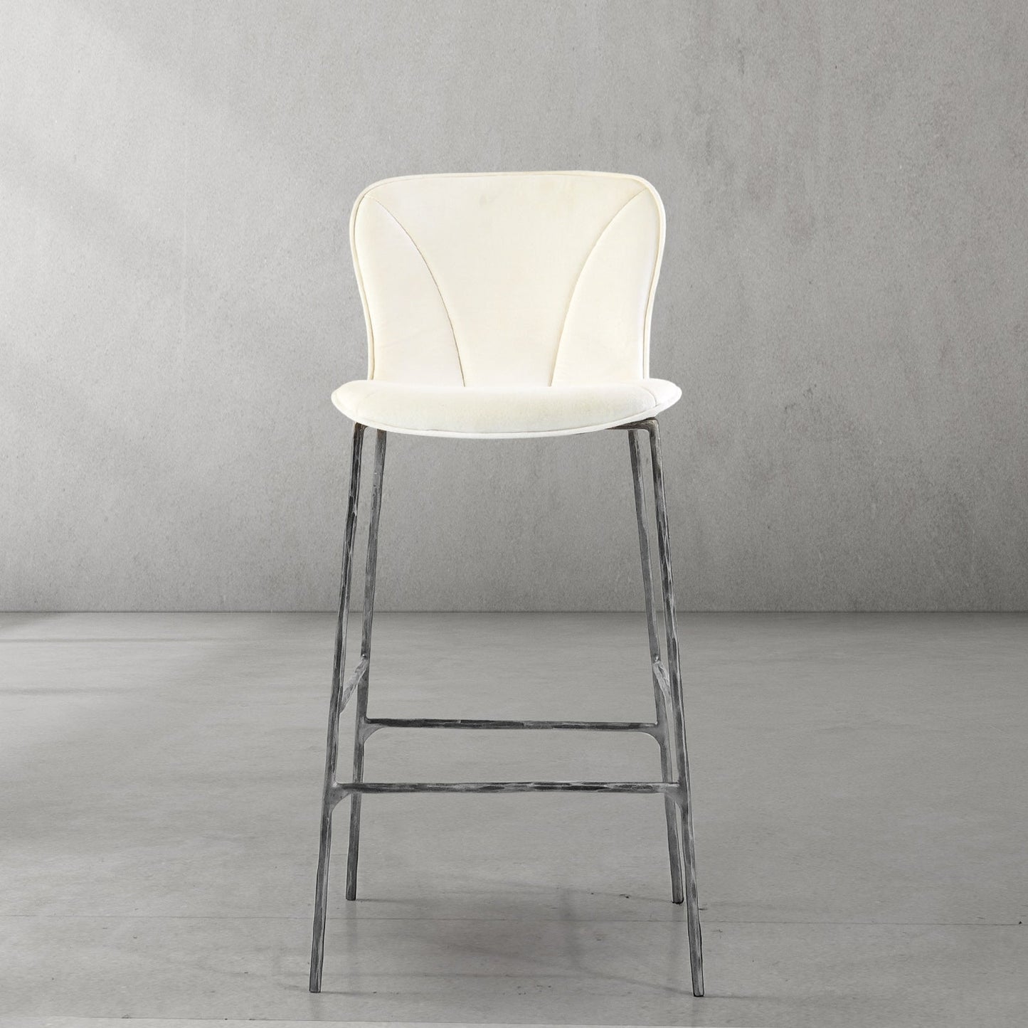 Hand Forged Metal Modern Bar Chair