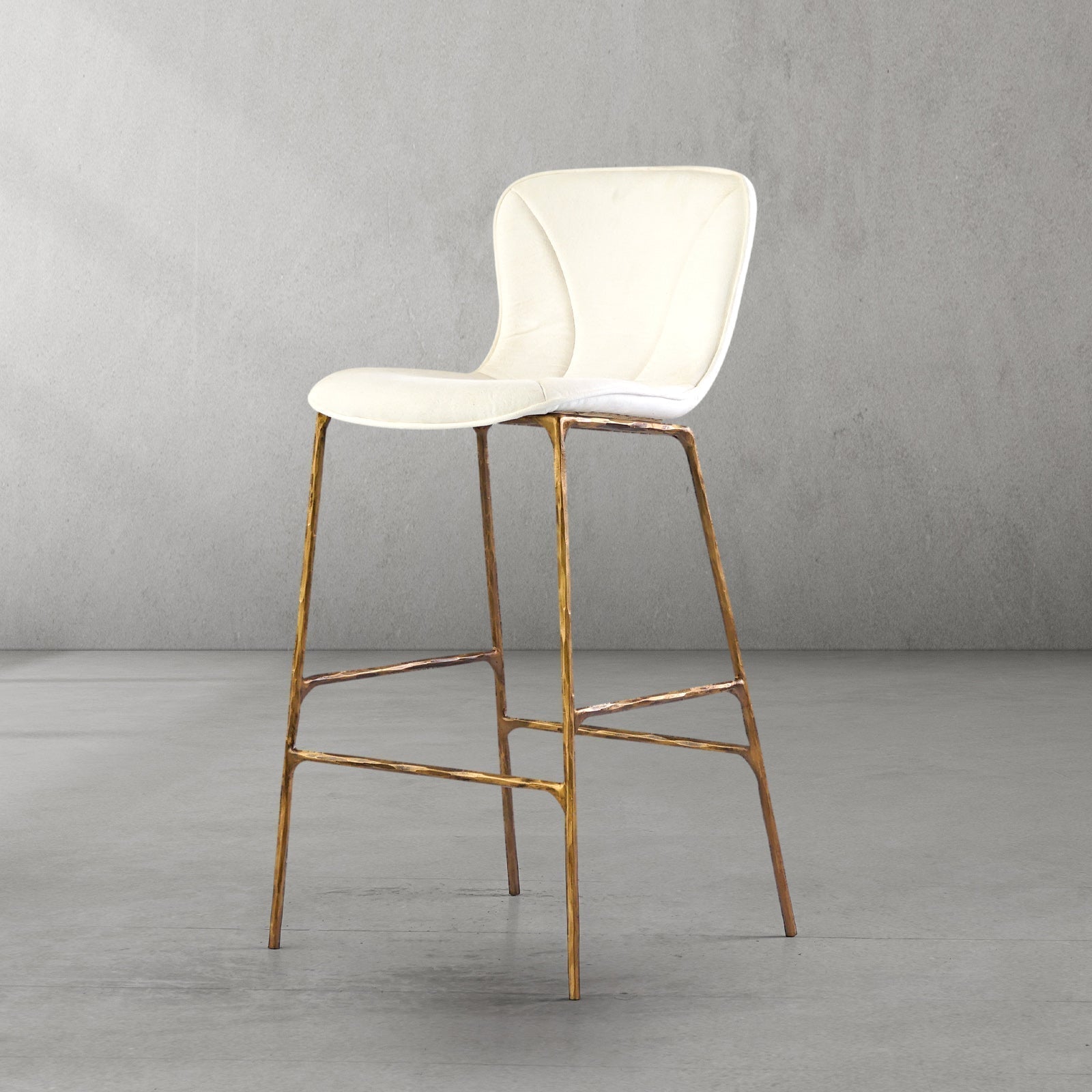 Hand Forged Metal Modern Bar Chair