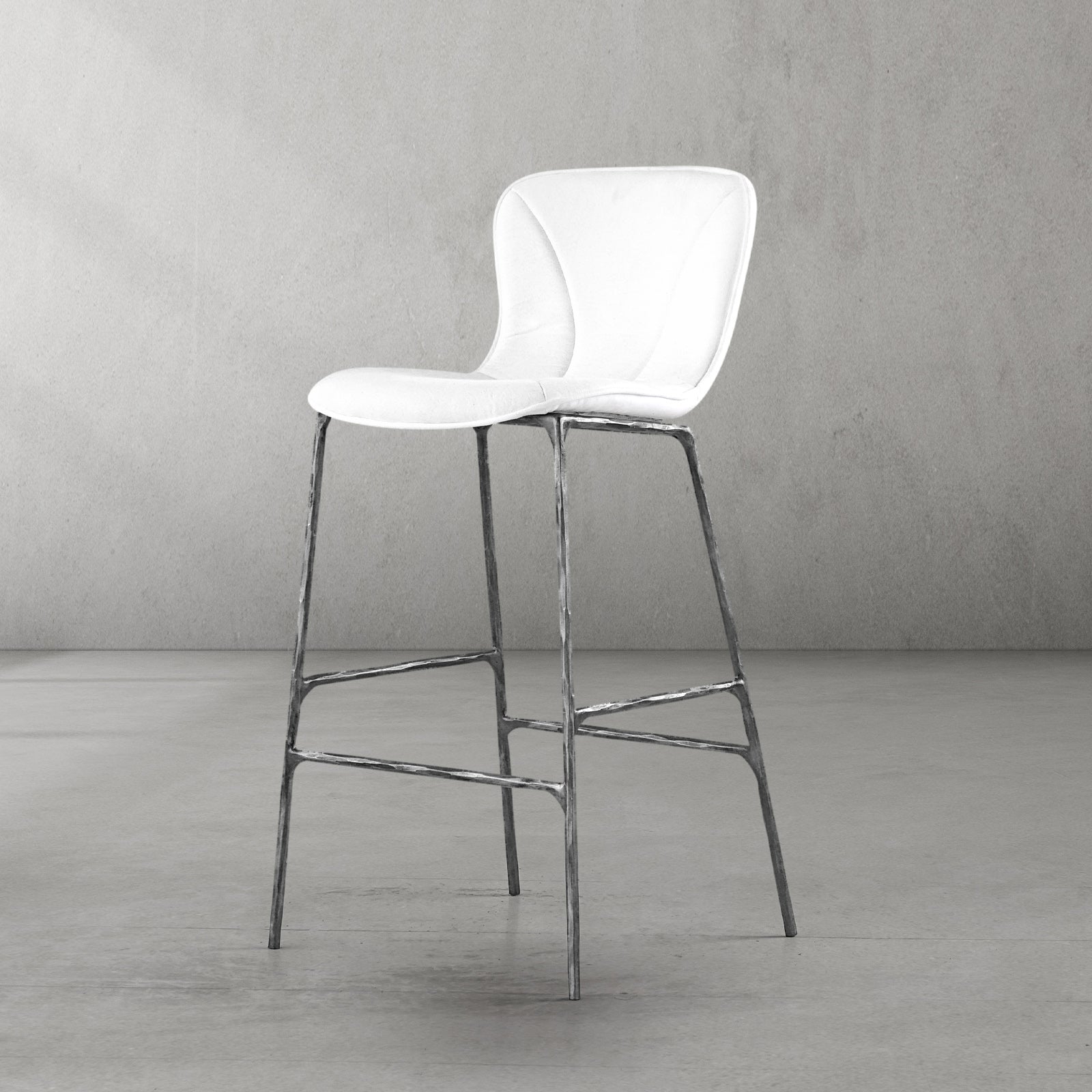Hand Forged Metal Modern Bar Chair