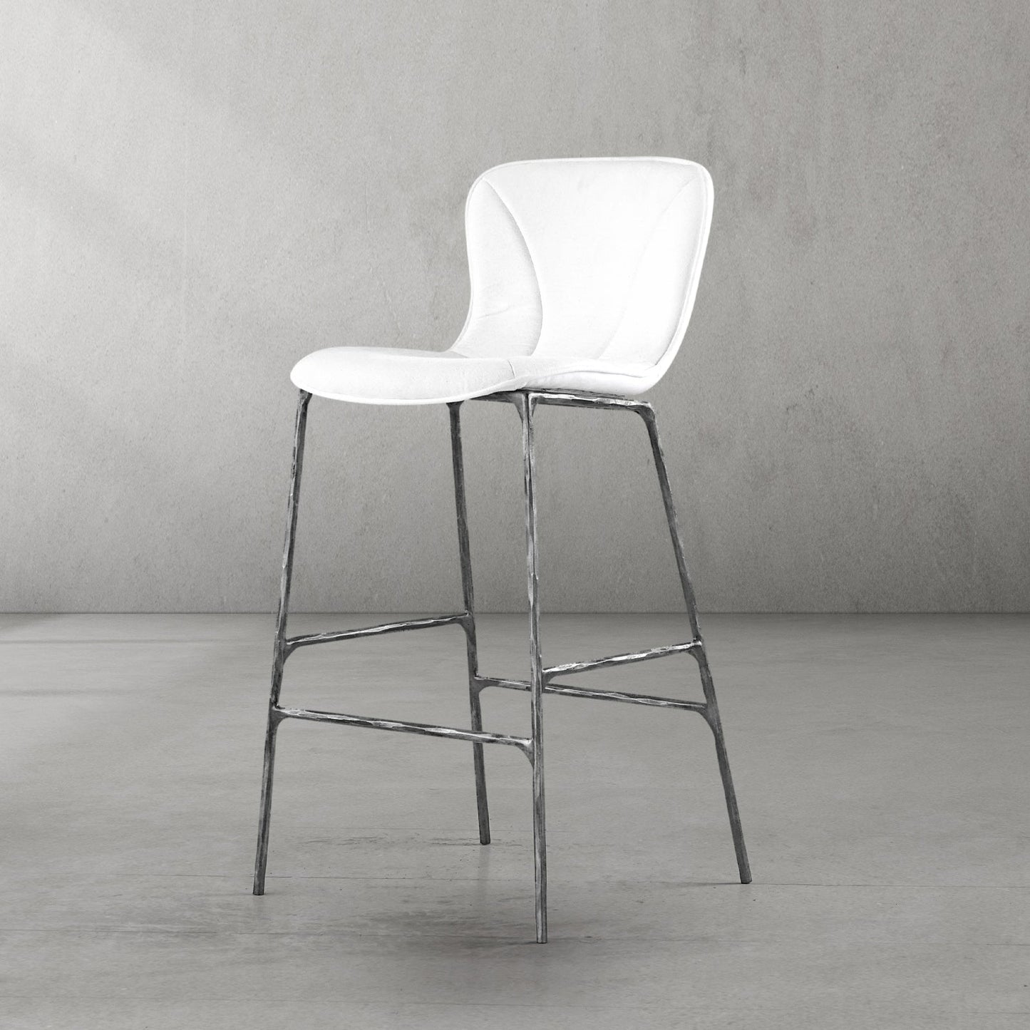 Hand Forged Metal Modern Bar Chair