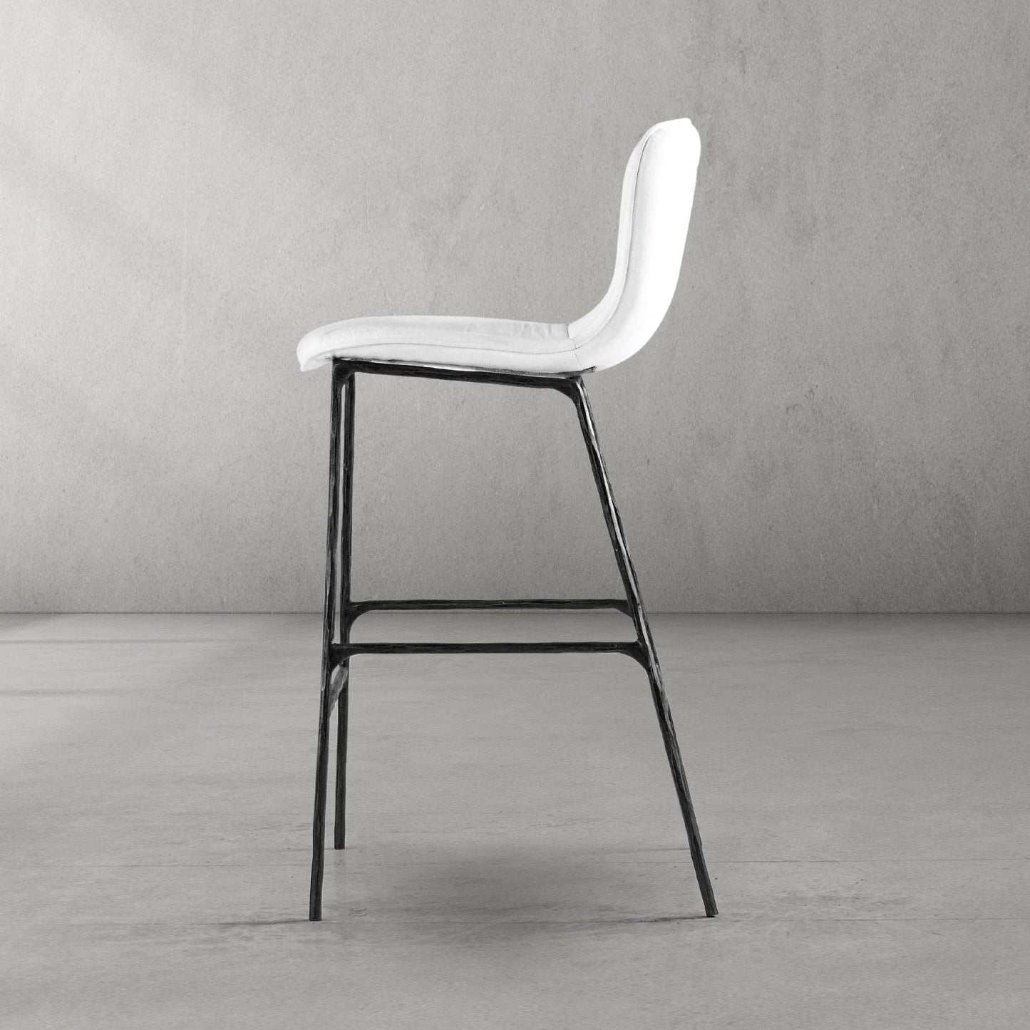 Hand Forged Metal Modern Bar Chair