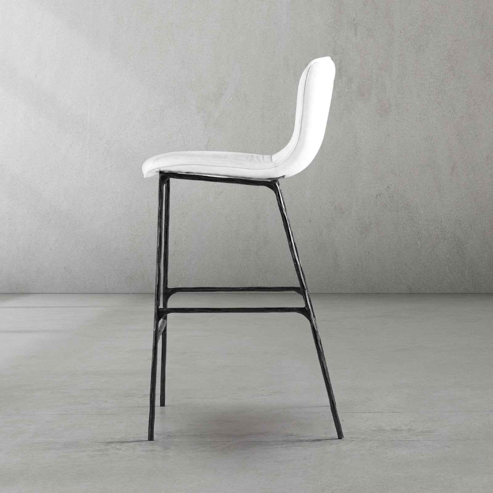 Hand Forged Metal Modern Bar Chair