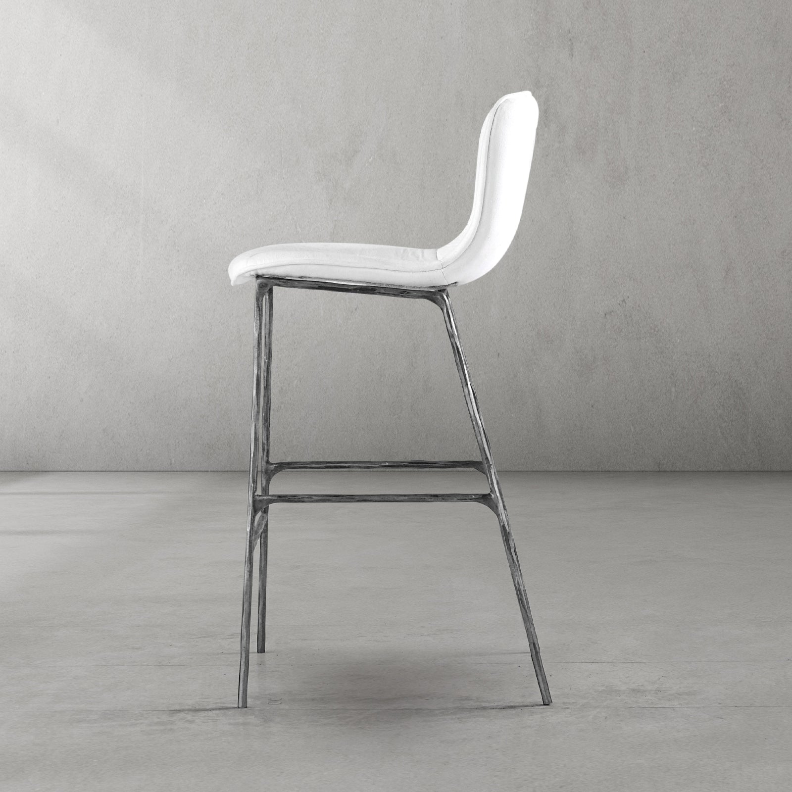 Hand Forged Metal Modern Bar Chair