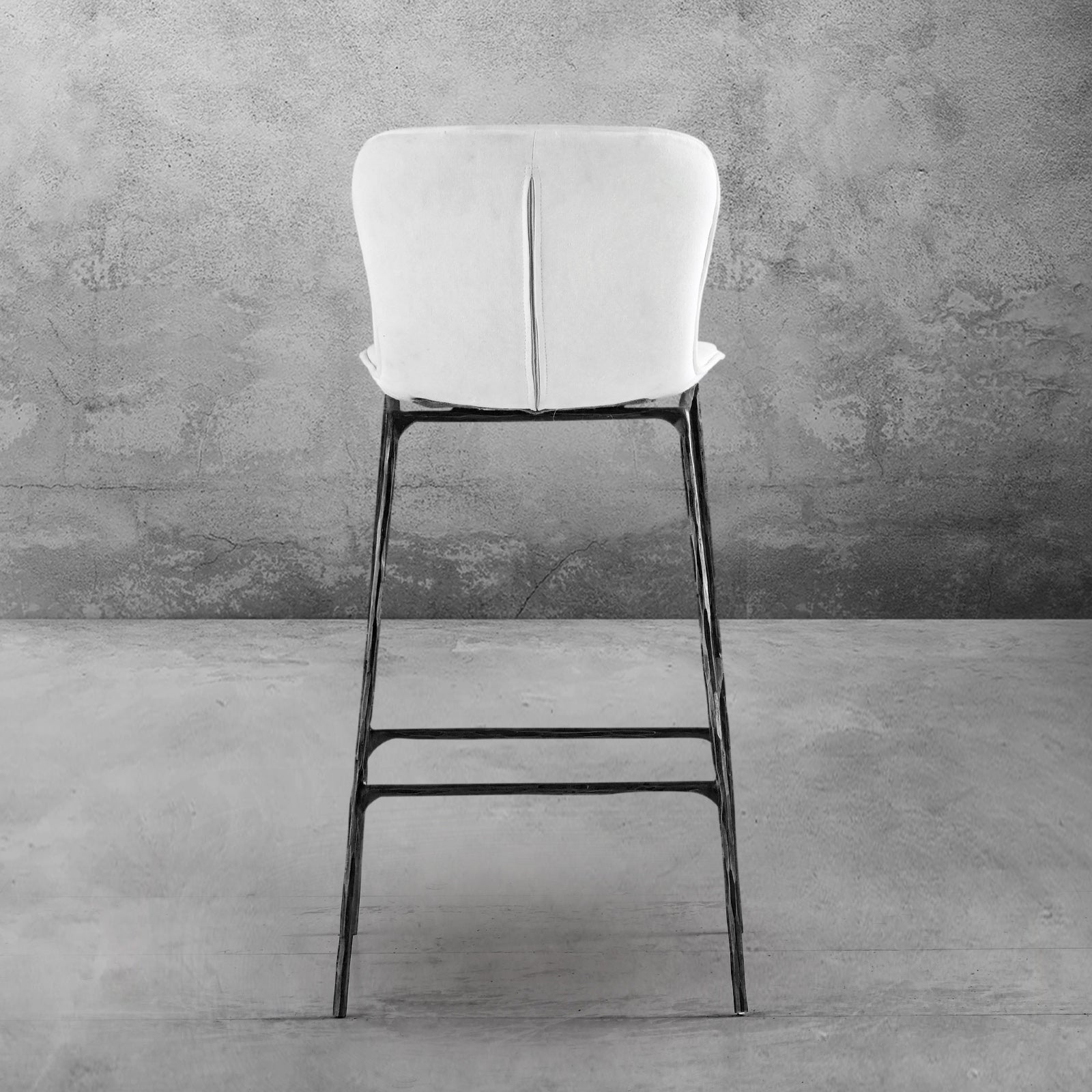 Hand Forged Metal Modern Bar Chair