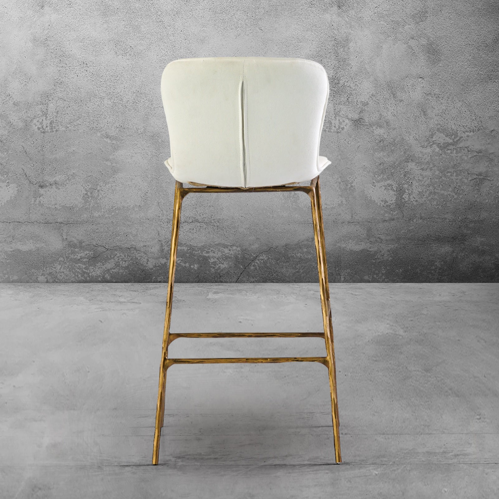 Hand Forged Metal Modern Bar Chair