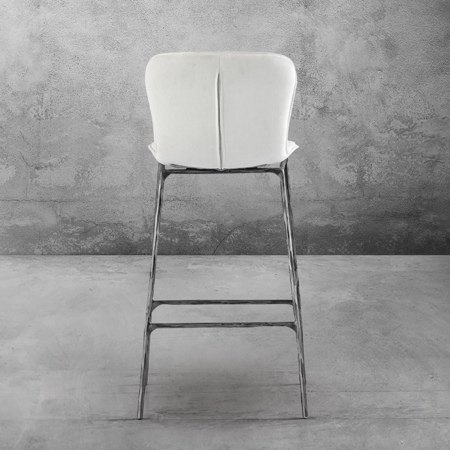 Hand Forged Metal Modern Bar Chair
