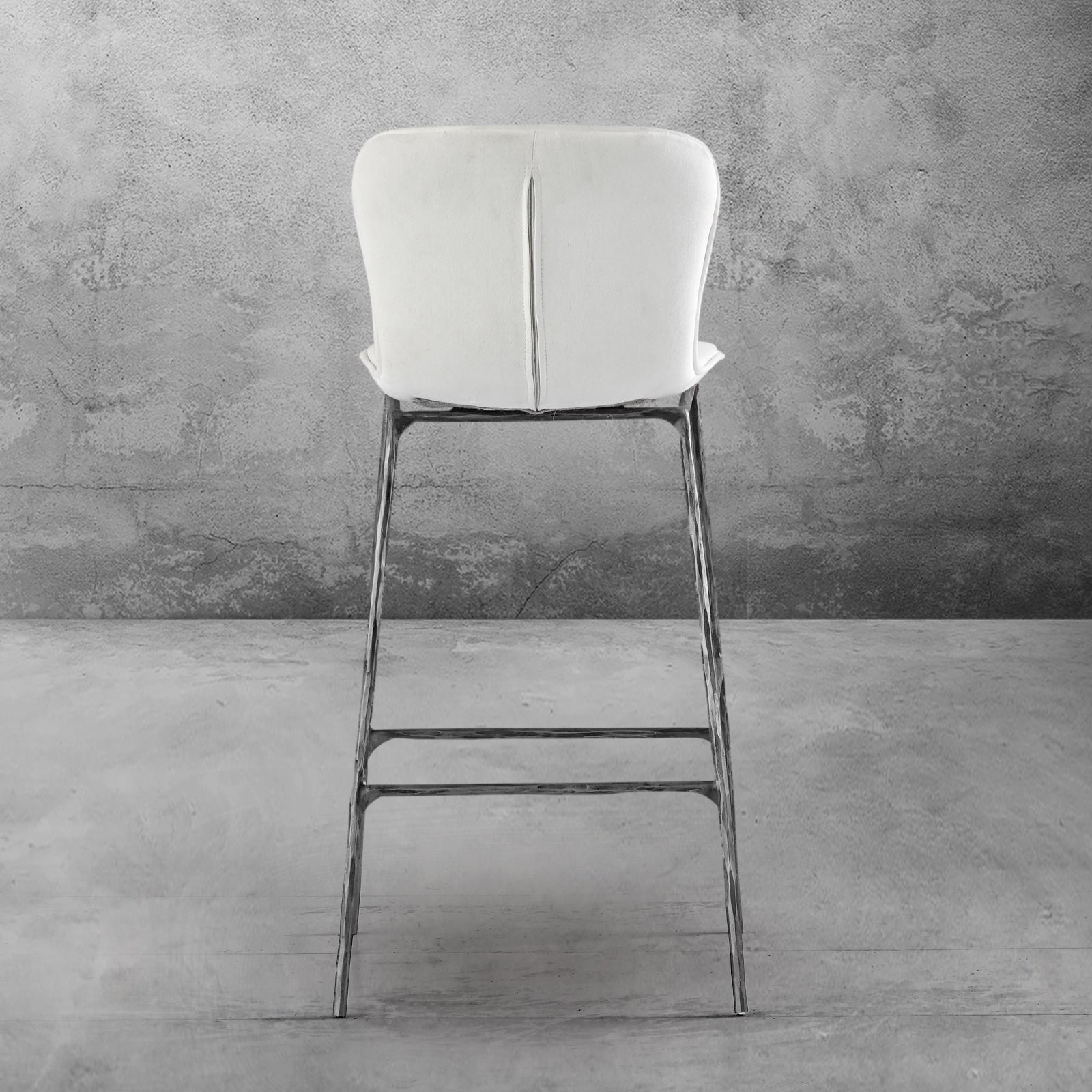 Hand Forged Metal Modern Bar Chair