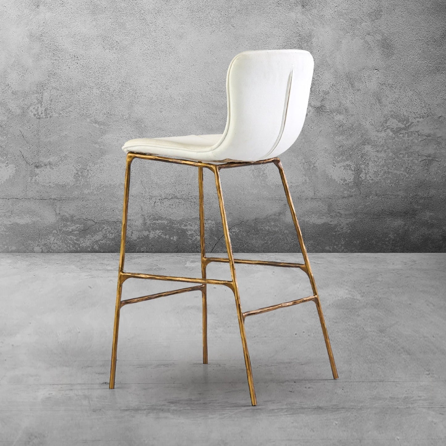 Hand Forged Metal Modern Bar Chair