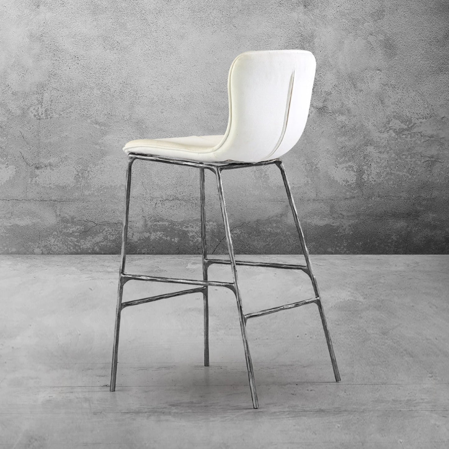 Hand Forged Metal Modern Bar Chair