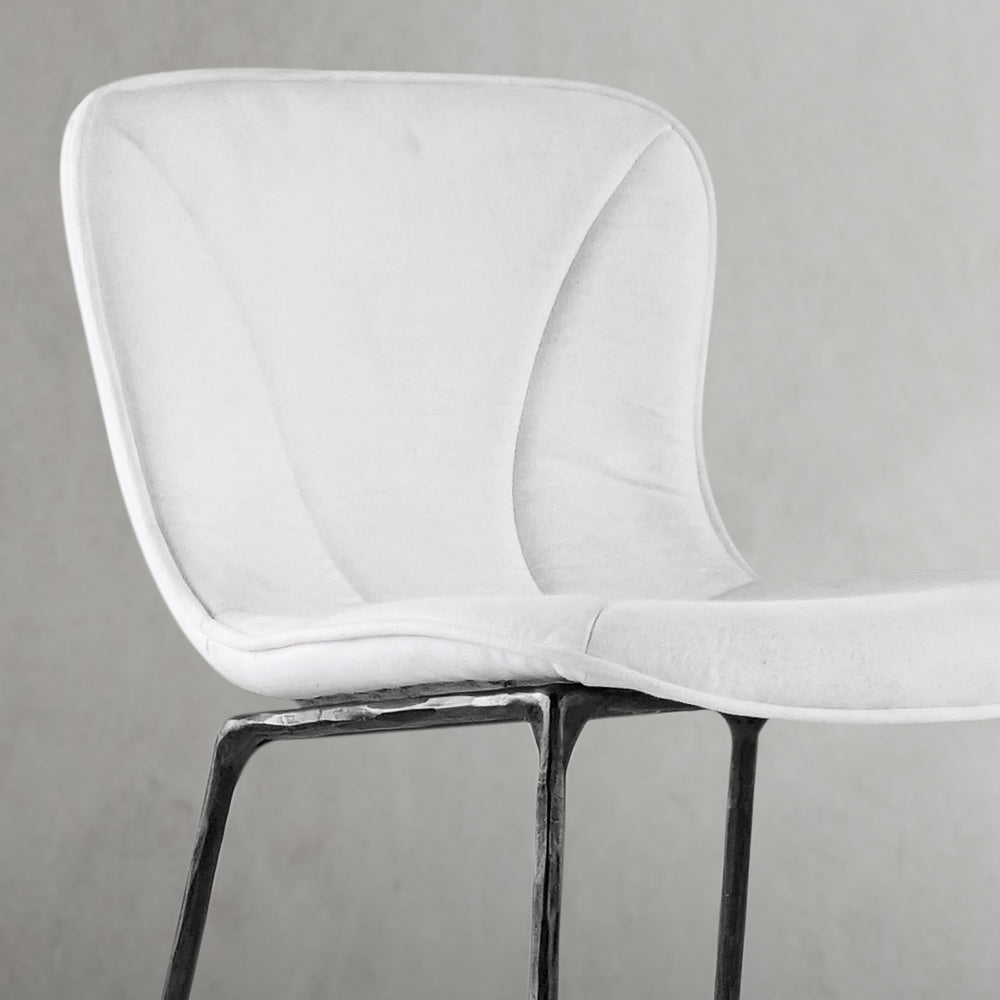 Hand Forged Metal Modern Bar Chair