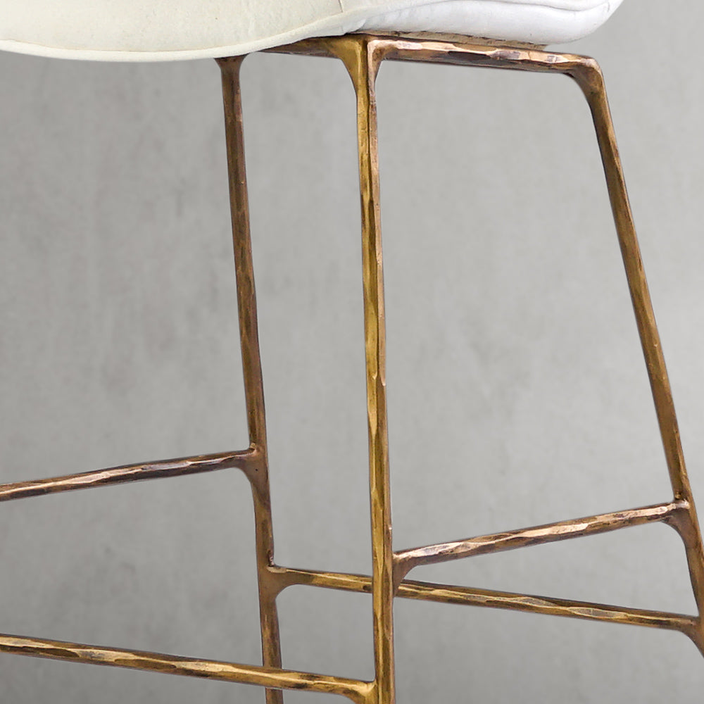 Hand Forged Metal Modern Bar Chair