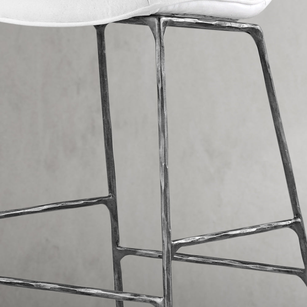 Hand Forged Metal Modern Bar Chair